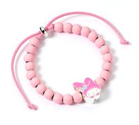Hello Kitty Pink Beaded Bracelet with My Melody Charm HKBB0002 -