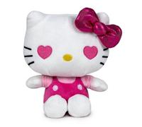 HELLO KITTY Plush 50th Anniversary - Soft Collectible Character Inspired by the Adventures of Kitty Cat - Height 16 cm (Pink)