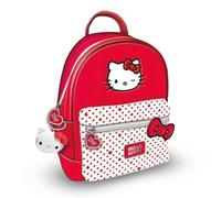 Hello Kitty Polka Dot Fashion Backpack, Official Licensed Sanrio Backpack, Cute School Bag for Girls, Casual Daypack for Travel, College, Work, Stylish Kawaii Bag, Fan Gift Merchandise