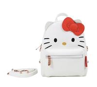 Hello Kitty Premium Mini Backpack, Kawaii Gifts, 22 x 17 cm | Officially Licensed Merchandise, Kawaii Gifts, Small Bag with Adjustable Straps, Girls, Teens & Adults, By Blue Sky Studios