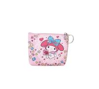 Hello Kitty Purse Coin Purses Cartoon Printed PU Melody Cute Wallet Bag Keychains Storage Bag Sanrio Kuromi Kawaii Mini Pouch Chocolate