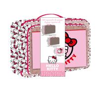 Hello Kitty Travel Toiletry Bag Set | Makeup Case Set with Kawaii Design for Girls and Women
