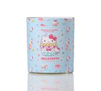 Hello Kitty Repeat Print 1-Wick Candle - Blueberry Muffin Scent in Blue | Size: Medium Hello Kitty Blue Medium