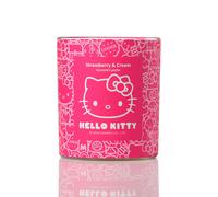 Hello Kitty Repeat Print 1-Wick Candle - Strawberry & Cream Scent in Pink | Size: Medium Hello Kitty Pink Medium