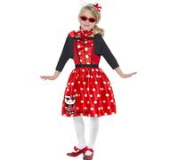 Hello Kitty Retro 50’s Cherry Children’s Fancy Dress Costume