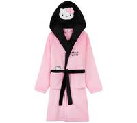 Hello Kitty Sanrio Dressing Gown Girls Teens Fleece Hooded Bath Robe Cosy Loungewear Cinnamoroll Kuromi Anime Gifts For Girls (11-12 Years, Pink Hello Kitty)