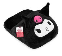 Hello Kitty Sanrio Foot Warmer Women Teens UK 2-13.5, Kuromi Non Electric Fleece Foot Muff, Non Slip, Cold Feet Arthritis Renauds Muscle Pain (Black Kuromi)
