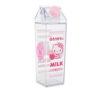HELLO KITTY Sanrio Hello Kitty Strawberry Plastic Milk Carton Bottle | Holds 16 Ounces