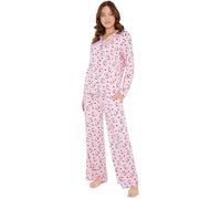 Hello Kitty Sanrio Pyjamas Set for Women, Teens & Girls, Kuromi PJs with Top & Bottom, Kawaii Ladies Nightwear, Gifts for Her (Pink Hello Kitty, L)