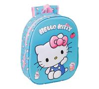 HELLO KITTY - School Backpack, with 3D Design, Ideal for Children of Different Ages, Comfortable and Versatile, Quality and Resistance, 27 x 10 x 33 cm