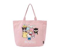 Hello Kitty Shopping Bag Lightweight and Practical - Fabric Shopping Bag with Hello Kitty Design, Reusable and Comfortable to Carry, pink, infant