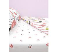 Hello Kitty Sleepover Fitted Sheet White