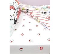 Hello Kitty Sleepover Fitted Sheet White