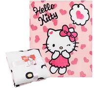 Hello Kitty Soft Bed Fleece Blanket Cozy Bed Throw Kawaii Bedroom Decor Plush Throw Comforter 59 x 51 inches for Bedroom Travel Cute Gifts