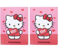 Hello Kitty Sticky Notes Set | Sanrio Stationery Set | Cute Kawaii Notes | Hello Kitty Gifts (Pack of 2)