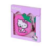 Hello Kitty Strawberry-Pack of Strawberry Diary + 6-Coloured Pen, Pink