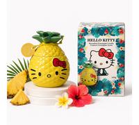 Hello Kitty Summer Candle Jar - Tropical Pineapple Scent, Reusable in Yellow | Size: Medium Hello Kitty Yellow Medium