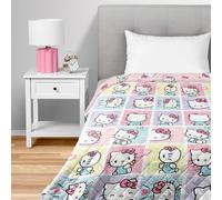 Hello Kitty Sweet As Can Quilted Throw Blanket - Official Oversized Blanket Featuring Classic Characters | Soft and Comfy Bedding for Kids’ Bed, Couch, or Nap Time| 60 x 80 Inches