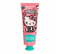 Hello Kitty Vegan Hand & Nail Cream - Strawberry Scent, Hydrating Moisturizer with Shea Butter & Macadamia Oil, Fast-Absorbing, Non-Greasy, Dermatologically Tested, 30ml - For Kids & Adults