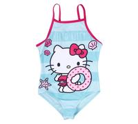 Hello Kitty Swimming Costume for Girls - Summer Love Children's Swimming Costume Blue (DE/NL/SE/PL, Numerical, 110, 116, Regular, Blue)
