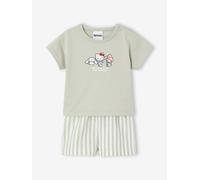 HELLO KITTY T-Shirt & Shorts Set striped green