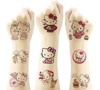 Hello Kitty Temporary Tattoo for Kids, 20 Sheets Big Children's Temporary Tattoo Body Art Tattoo Stickers,Goody Bag Stuffers Party Bag Fillers (2x2 Inch) …