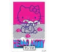 Hello Kitty Tokyo Rebel Maxi Poster (91.5cm x 61cm) (Pink/White/Blue)