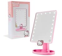 Hello Kitty Vanity Mirror with Trinket Tray LED Touch Screen Light Up Portable Beauty Makeup Mirror for Girls Teens Women Cute Kawaii Gifts
