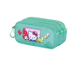 Hello Kitty Videogame-FAN Trick Pencil Case 2.2, Turquoise, 23 x 11 cm
