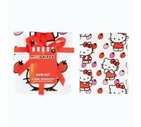 Hello Kitty Washcloths 4 Pack - 100% Cotton Super Soft Face Cloths for Makeup Removal & Skincare - Cute Sanrio Strawberry Design - 13” x 13” (Officially Licensed Product) by Franco