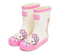 Hello Kitty Wellies Rubber Wellington Boots Girls Kuromi My Melody Boots | Official Hello Kitty Boots, Featuring Kuromi, My Melody, Pompompurin, Ideal Rain / Snow Boots, Beautiful Pink + White Design
