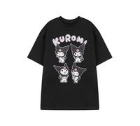 Hello Kitty Women's Adult Short Sleeved T-Shirt (Black) in Black | Size: 2XL Hello Kitty Black 2XL