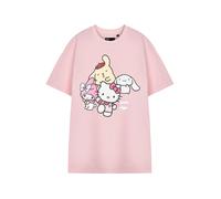 Hello Kitty Women's Adult Short Sleeved T-Shirt (Pink) in Pink | Size: Small Hello Kitty Pink S