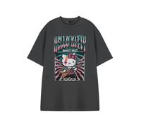 Hello Kitty Womens Grey World Tour Short Sleeved T-Shirt - Small