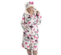 Hello Kitty Womens Multicoloured Character Hooded Bathrobe - Large