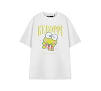 Hello Kitty Womens White Keroppi Short Sleeved T-Shirt - Small