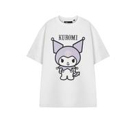 Hello Kitty Womens White Kuromi Pastel Short Sleeved T-Shirt - X-Large
