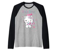 Hello Kitty Xmas Cute Santa Winter Friend Christmas Vintage Raglan Baseball Tee