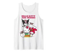 Hello Kitty Xmas Merry Christmas Friends Festive Classic Fun Tank Top