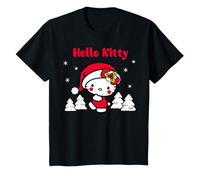 Hello Kitty Xmas Santa Cute Snow Christmas Festive Fun Retro T-Shirt