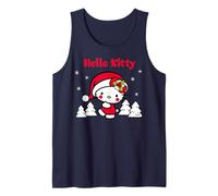 Hello Kitty Xmas Santa Cute Snow Christmas Festive Fun Retro Tank Top
