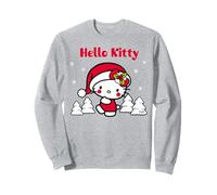Hello Kitty Xmas Santa Cute Snow Christmas Festive Retro Fun Sweatshirt