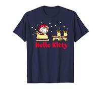 Hello Kitty Xmas Santa Reindeer Christmas Festive Joy Retro T-Shirt
