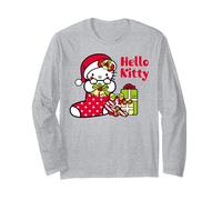 Hello Kitty Xmas Stocking Cute Merry Season Classic Friends Long Sleeve T-Shirt