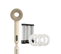 Hello Klean Shower Head in Beige with 1 Year Supply of Refill Cartridges Starter Kit - Filters to Remove Unwanted Heavy Metals, Chlorine & Impurities from Water - Easy to Install & Saves 25% of Water