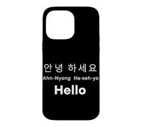 Hello Korean Language Hangul South Korea Tourist Case for iPhone 14 Pro Max