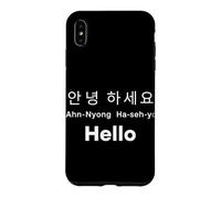 Hello Korean Language Hangul South Korea Tourist Case for iPhone XS Max