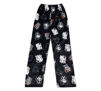 Hello Kἰtty Pyjama Bottoms Womens Cat Fluffy Pyjamas Bottoms Cute Anime Cartoon Flannel Pyjamas Comfortable Lounge Pants Plus Size Pj Bottoms Lounge Wear Halloween for Women Girl Men