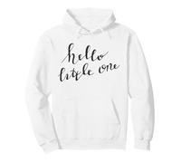 Hello Little One Baby Welcome Card Quote Pullover Hoodie