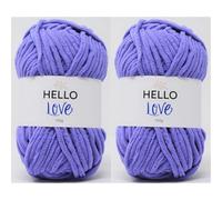 Hello Love Yarn, Grape, 100g (Pack of 2)